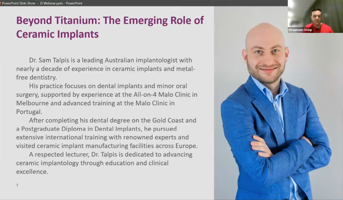Beyond Titanium: The Emerging Role of Ceramic Implants Webinar